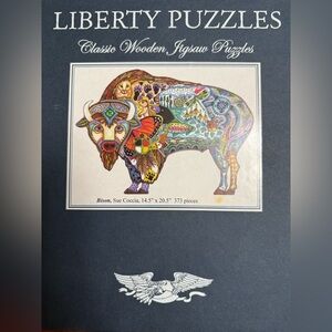 Colorful Bison Wooden Jigsaw Puzzle